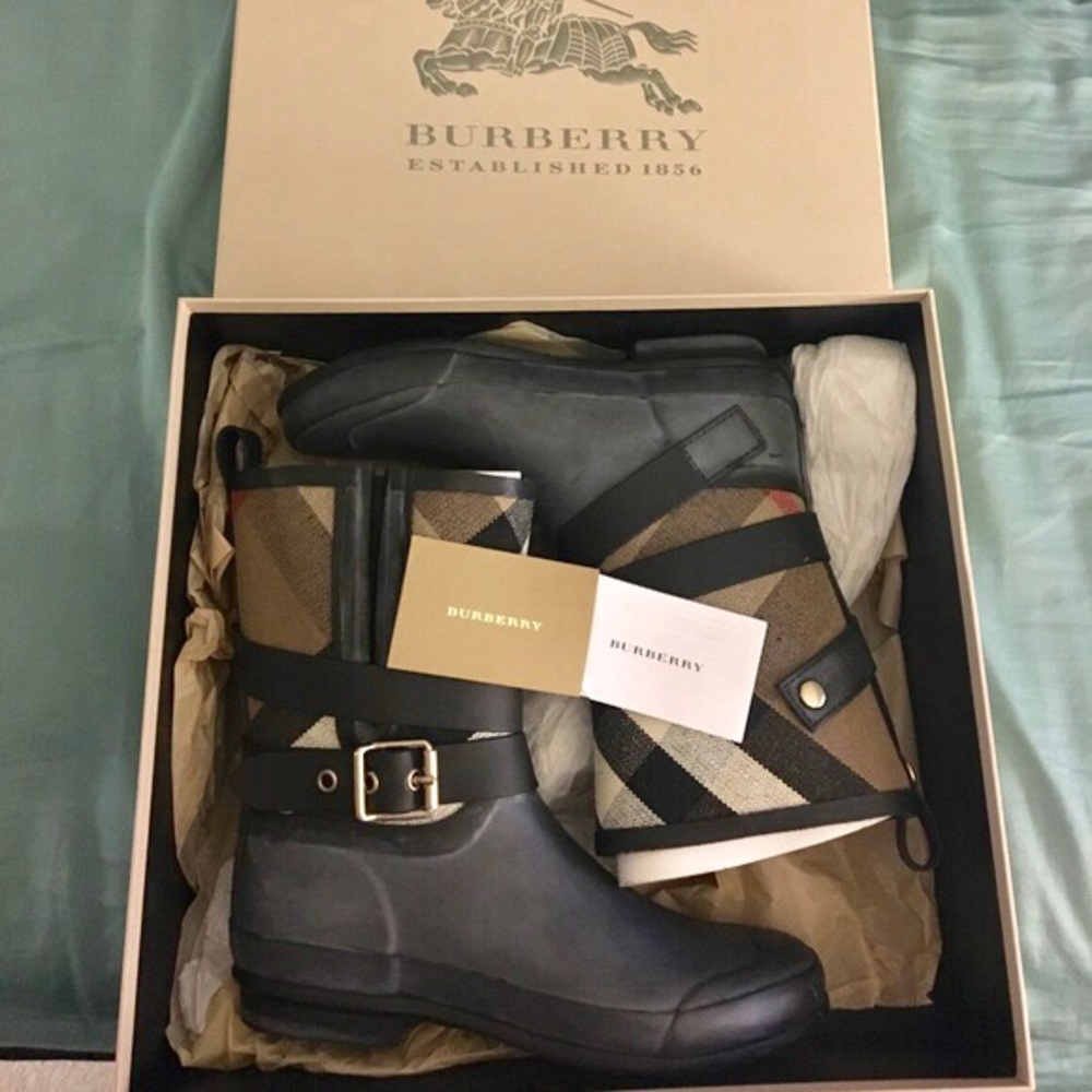 Burberry Rain Check Boots